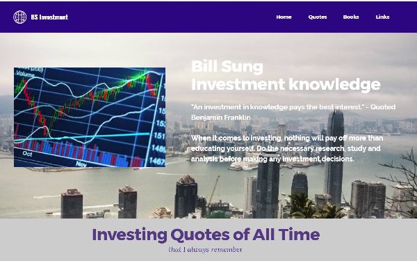 Bill Sung inverstment knowledge